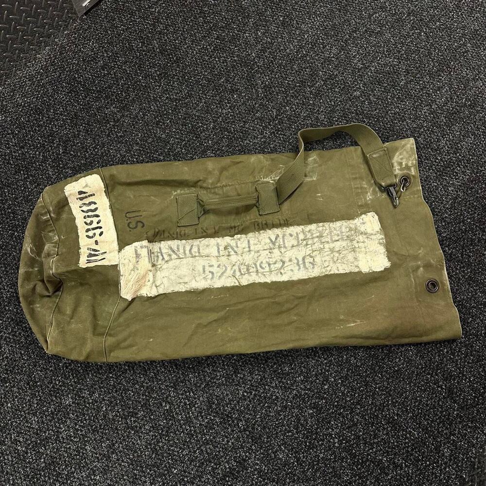 Vintage 1950s Military Canvas Heavy Duffle Laundry Bag BUNDLE LOT